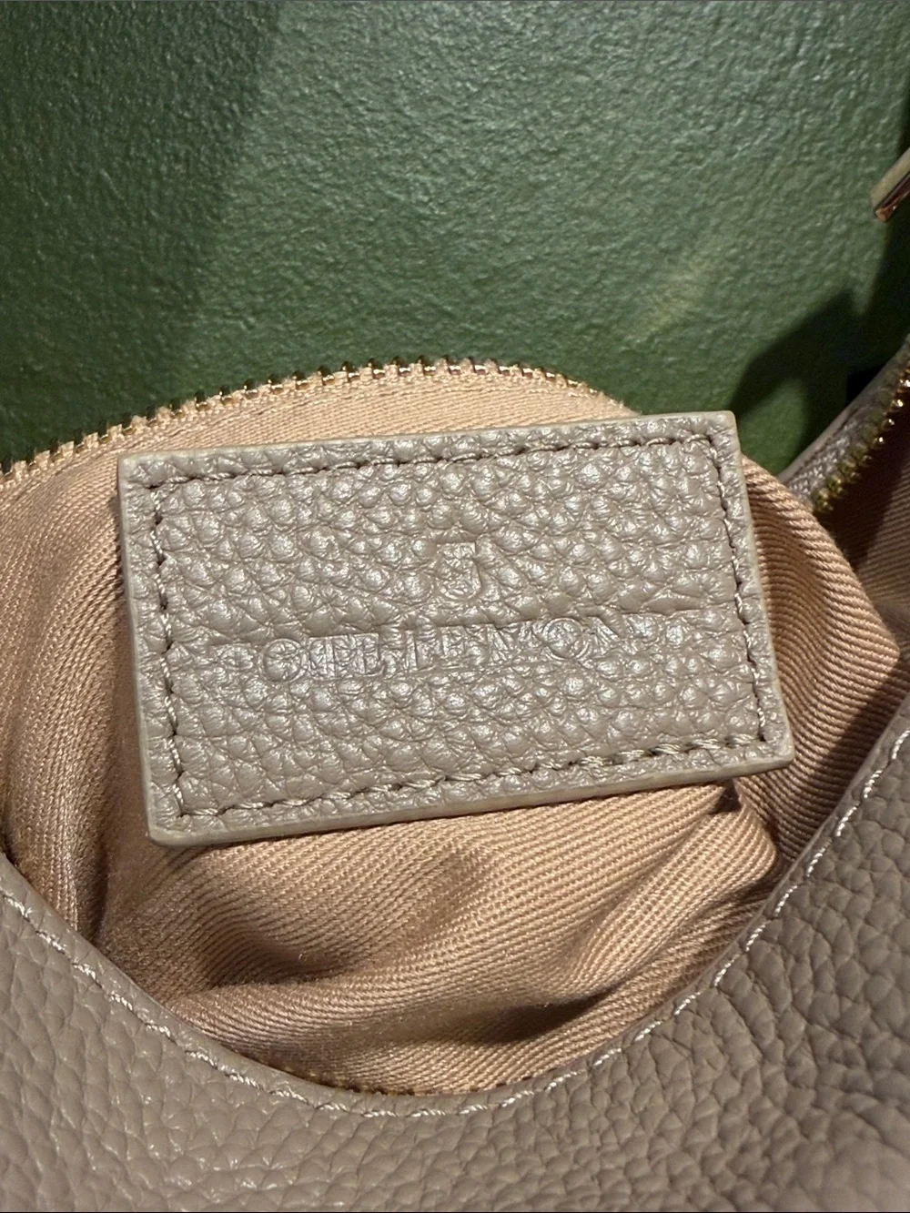 Tote Le Monde Barcelona Bag - Beige Leather Hobo Bag - Women's Shoulder Tote